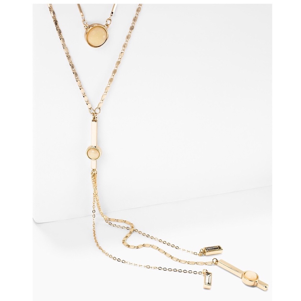WHBM CONVERTIBLE PENDANT DROP NECKLACE